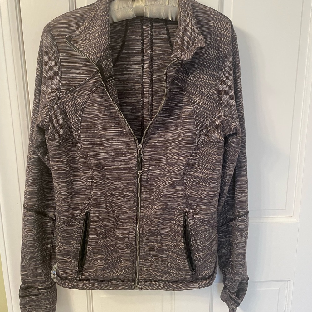 Lululemon Define Jacket Black Spacedye Sz 12